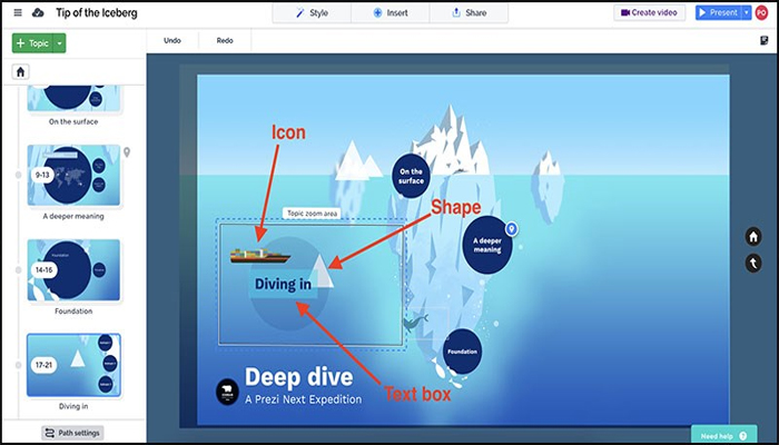 Phần mềm hỗ trợ giảng dạy - Prezi