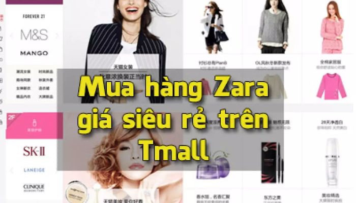 Đặt hàng qua website thương mại điện tử Tmall