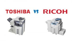 So sánh giữa máy photocopy Ricoh và Toshiba