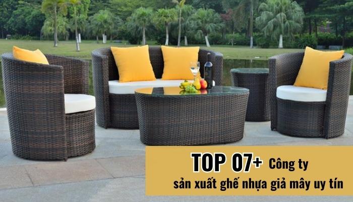 công ty sản xuất ghế nhựa giả mây