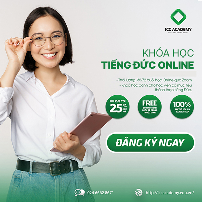 ICC Academy trung tâm dạy tiếng Đức online uy tín