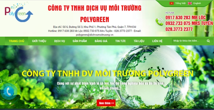 Polygreen là công ty tư vấn môi trường có đội ngũ chuyên gia giàu kinh nghiệm