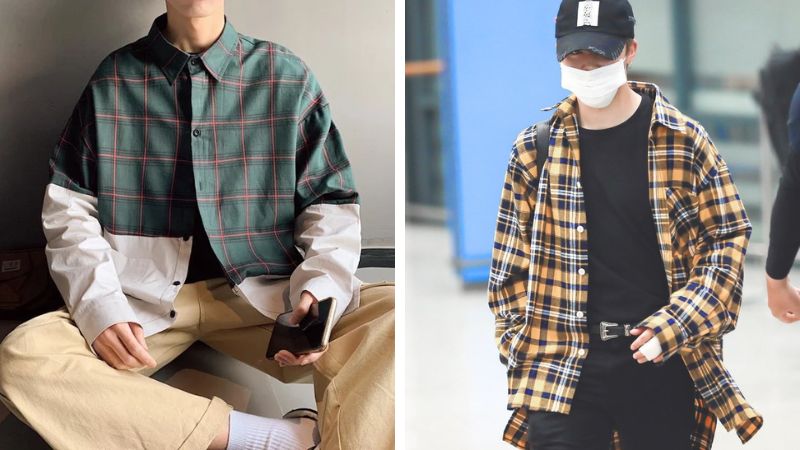 mũ streetwear phối với áo sơ mi