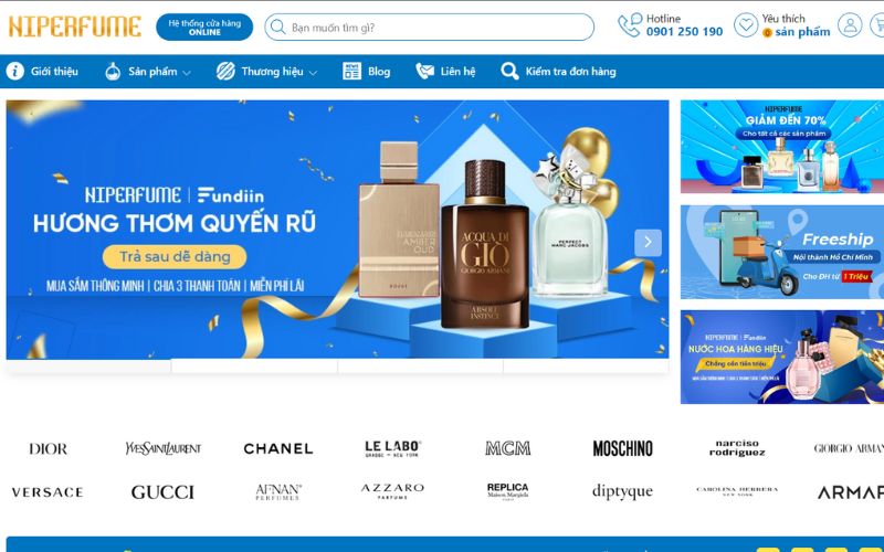 Niperfume.com website bán nước hoa giá tốt