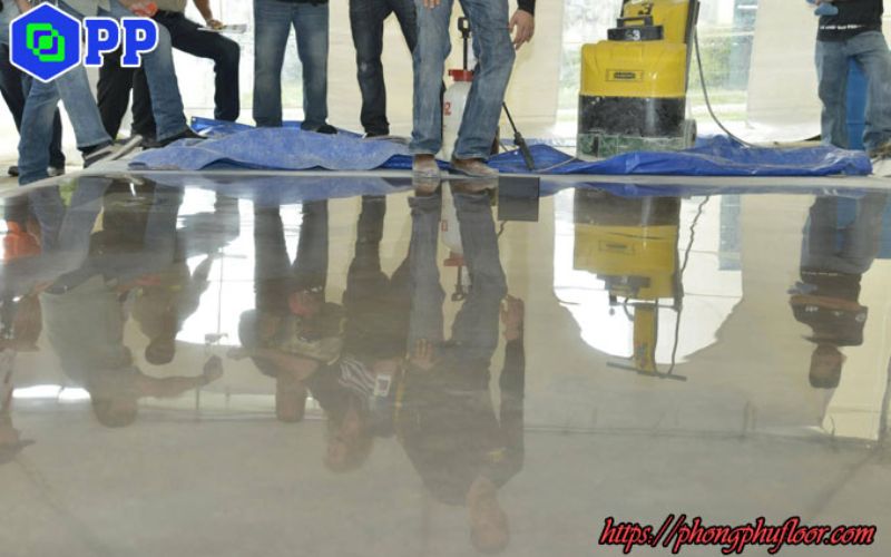 dịch vụ thi công mài sàn bê tông Phong Phú Floor