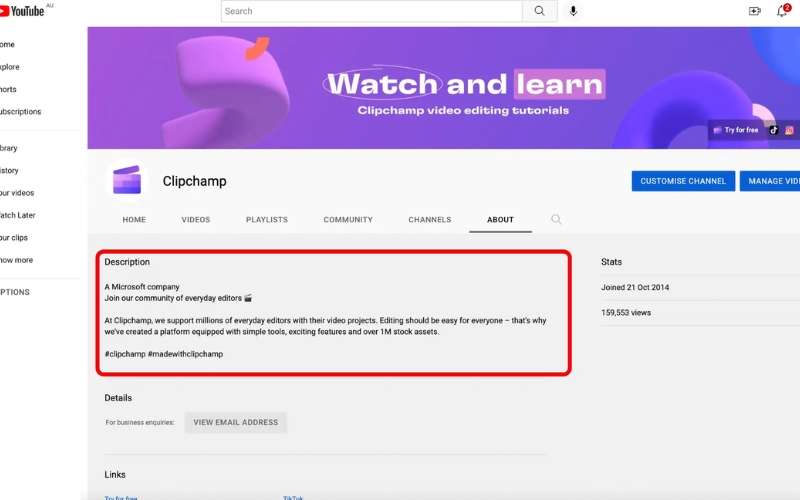 tối ưu mô tả video