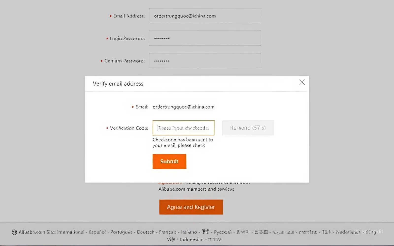 Xác minh email