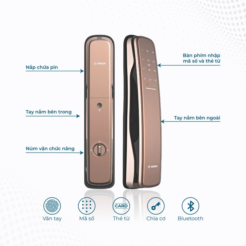 Khóa vân tay cao cấp Bosch EL800A EU